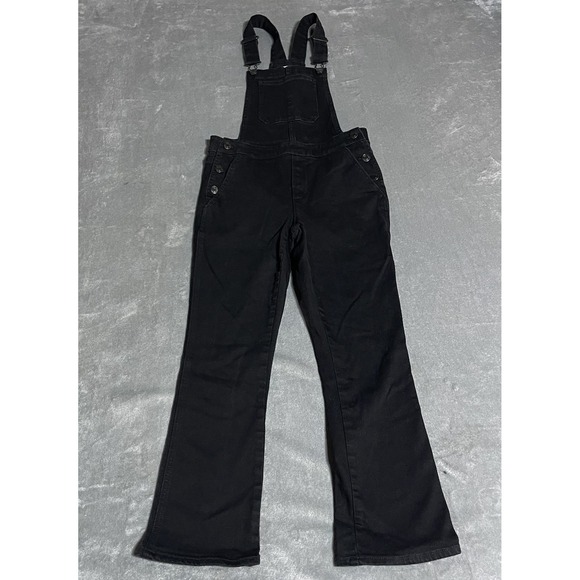 GAP Denim - GAP Overalls Womens 25 Slouchy Crop‎ Kick Jean Black Denim Boho